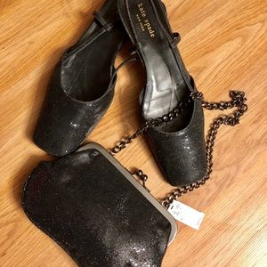 FINAL SALE Kate Spade Sparkle Shoes 8 Free Bag